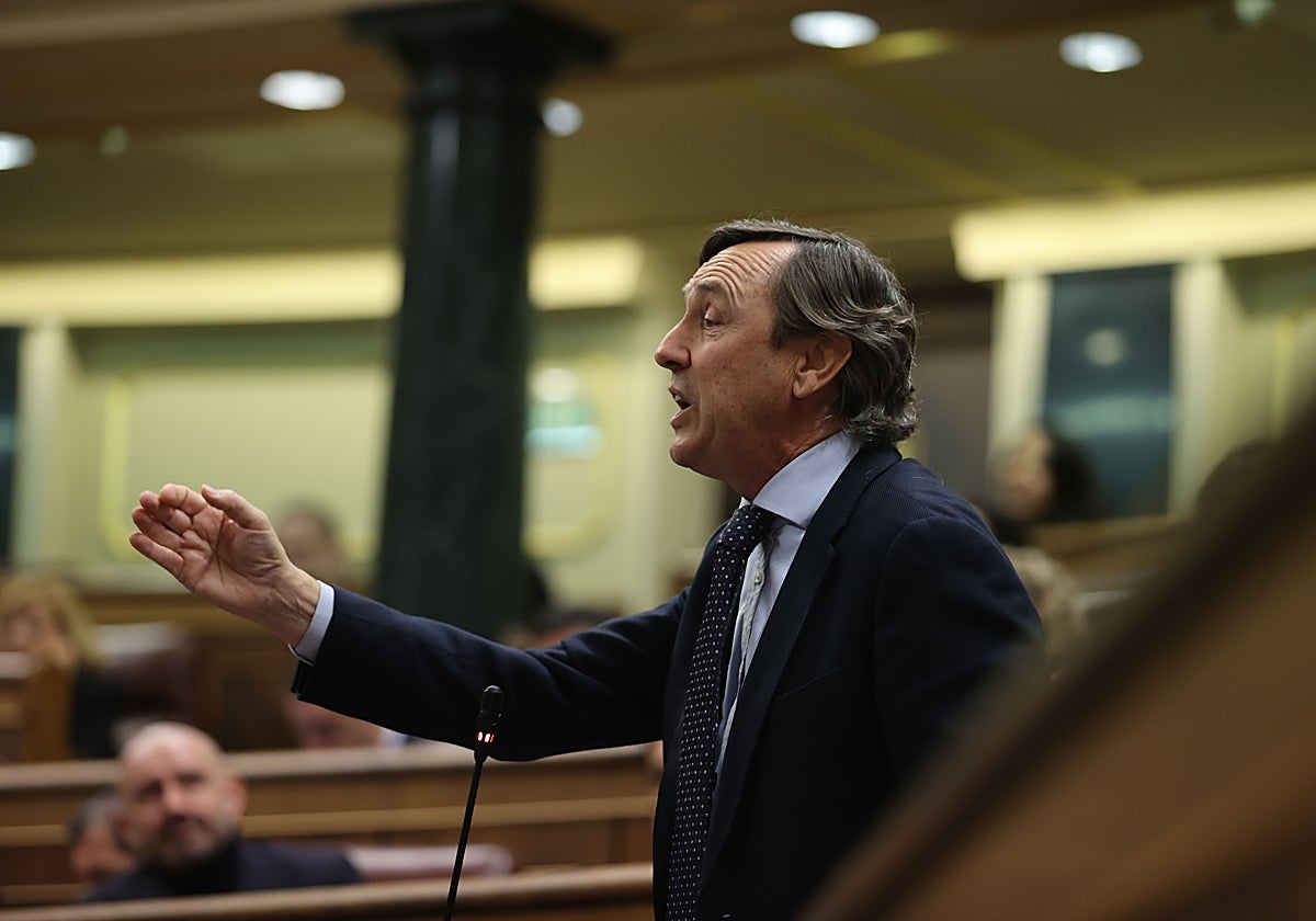 El diputado del PP Rafael Hernando, en el Congreso