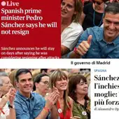 Las portadas de la prensa internacional se hacen eco de la decisión de Sánchez