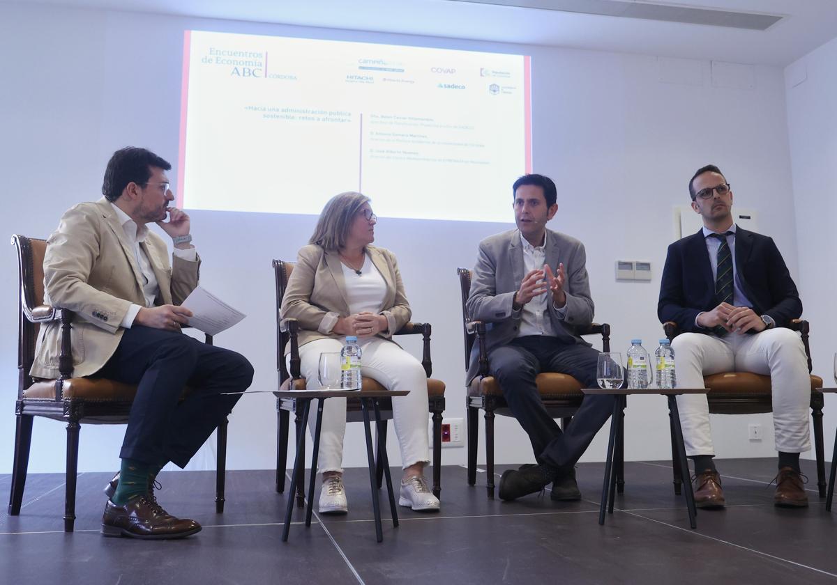 Un momento de la mesa dedicada a las Administraciones en el foro de ABC sobre sostenibilidad