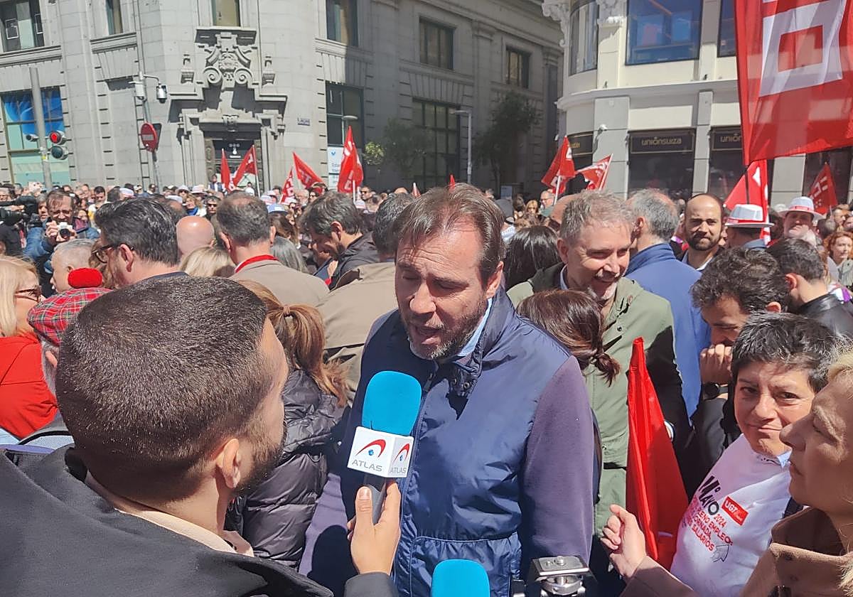 Puente, en la manifestación de Madrid