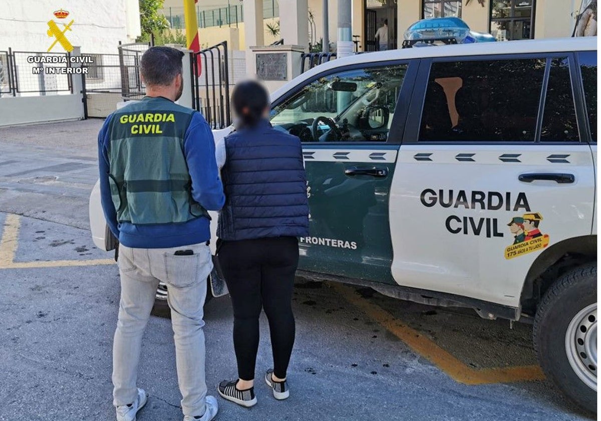 Imagen de archivo de la detenida facilitada por la Guardia Civil