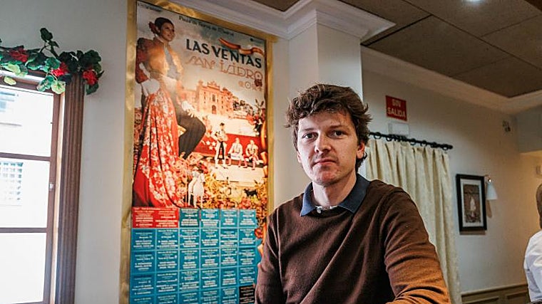 Antonio, joven aficionado de la localidad francesa de Bayona