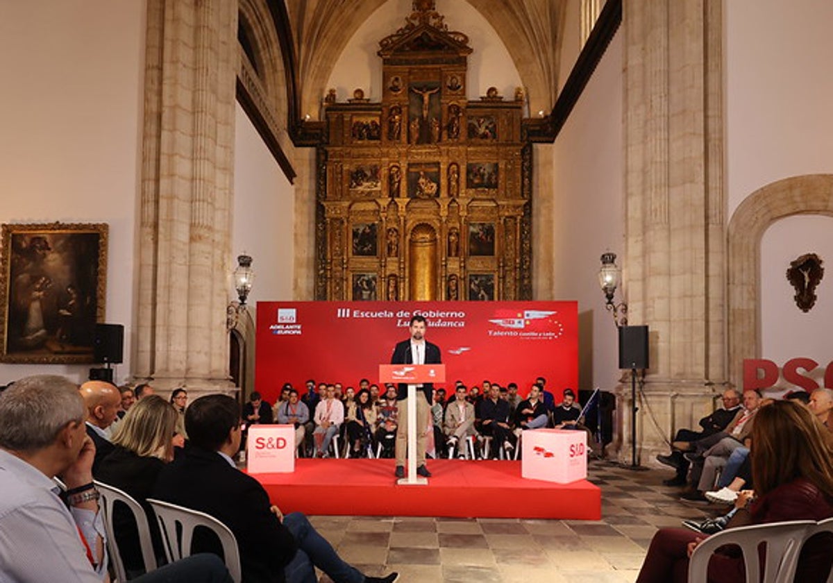 Luis Tudanca, durante su intervención