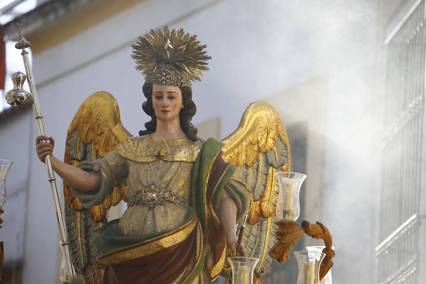 Fotos: La elegante procesión del Arcángel San Rafael en Córdoba