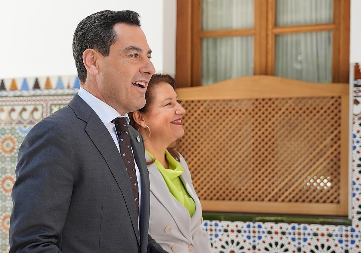 Juanma Moreno y Carmen Crespo, este jueves en el Parlamento de Andalucía