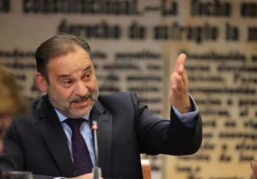 El exministro José Luis Ábalos, en el Senado, en la comisión de investigación por el caso Koldo