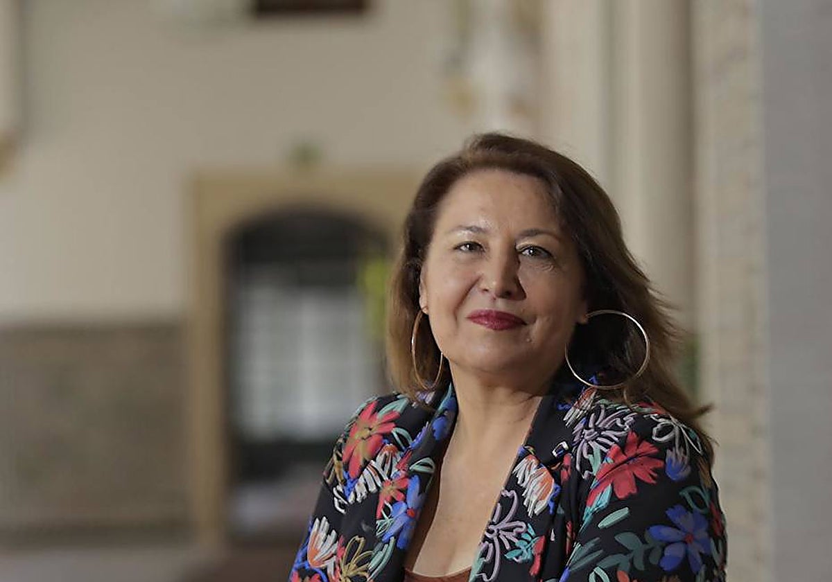 Carmen Crespo en la sede del Parlamento Andaluz