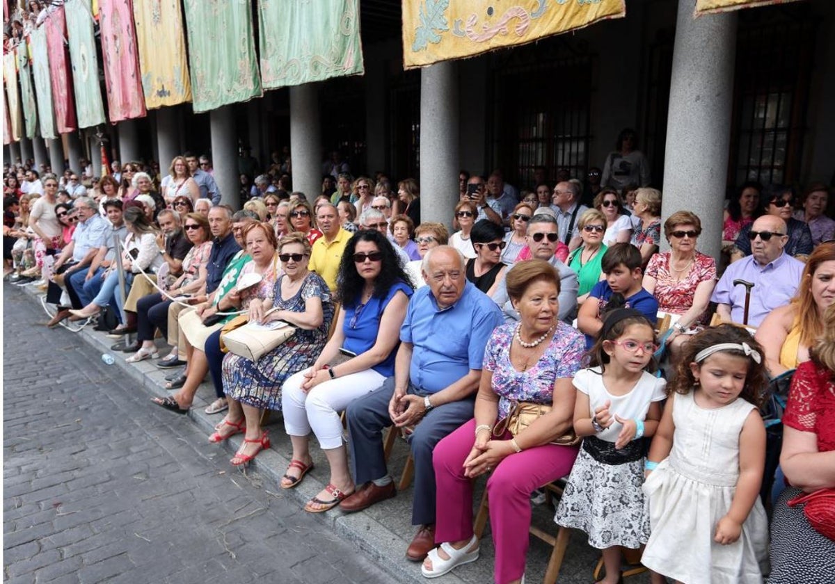 Sillas en la Delegación del Gobierno, en la plaza de Zocodover