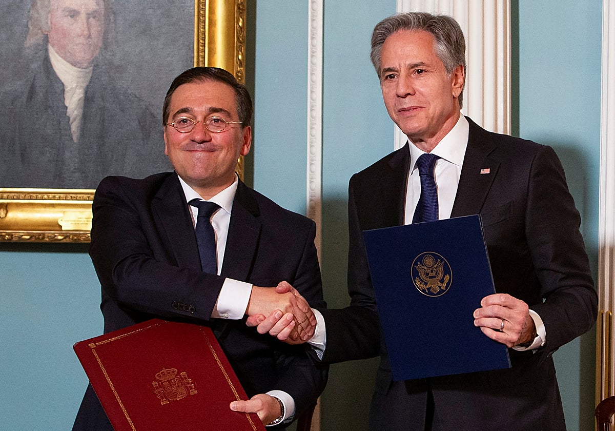 José Manuel Albares y Antony Blinken