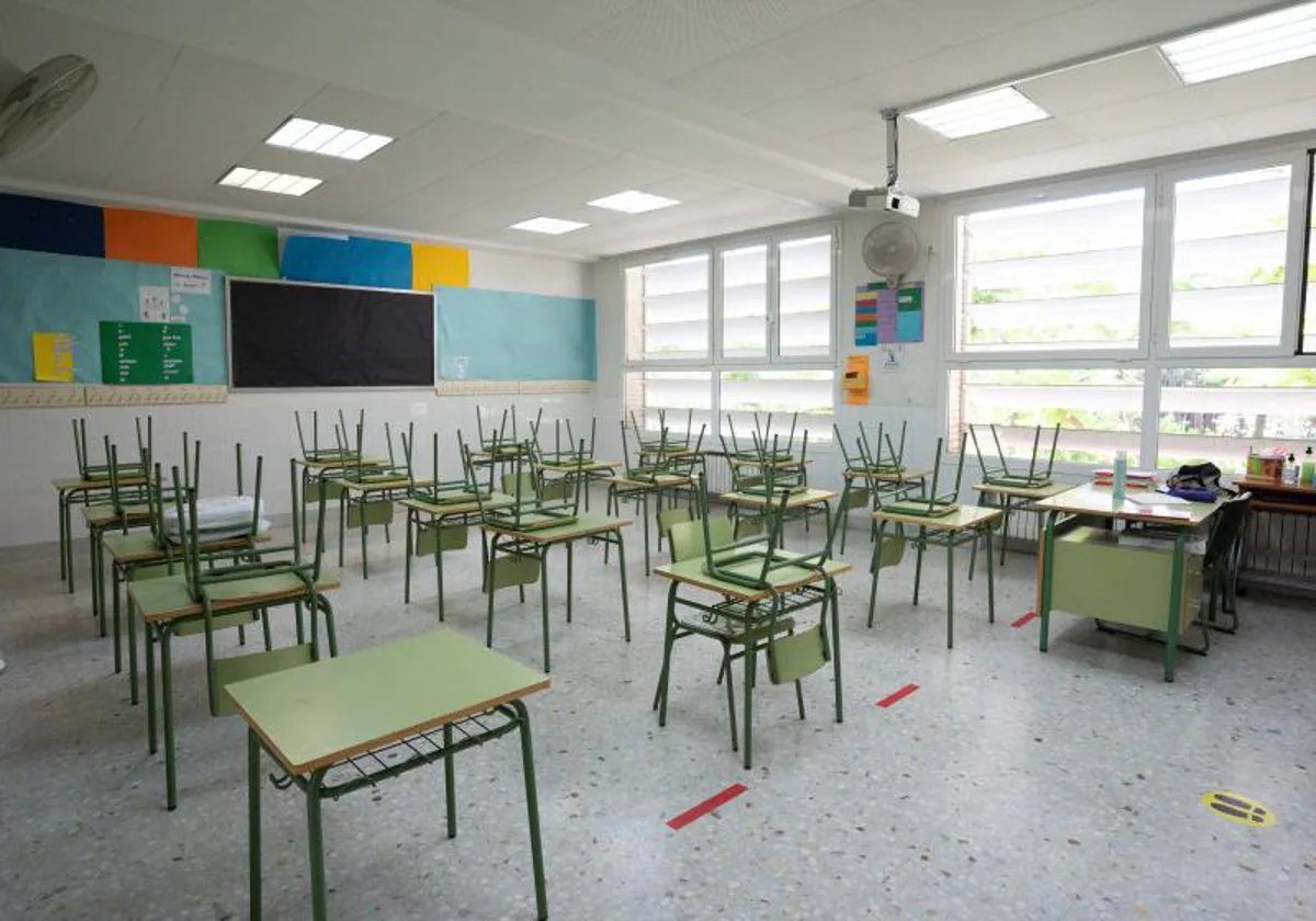 Imagen de archivo de una clase de un colegio de Valencia
