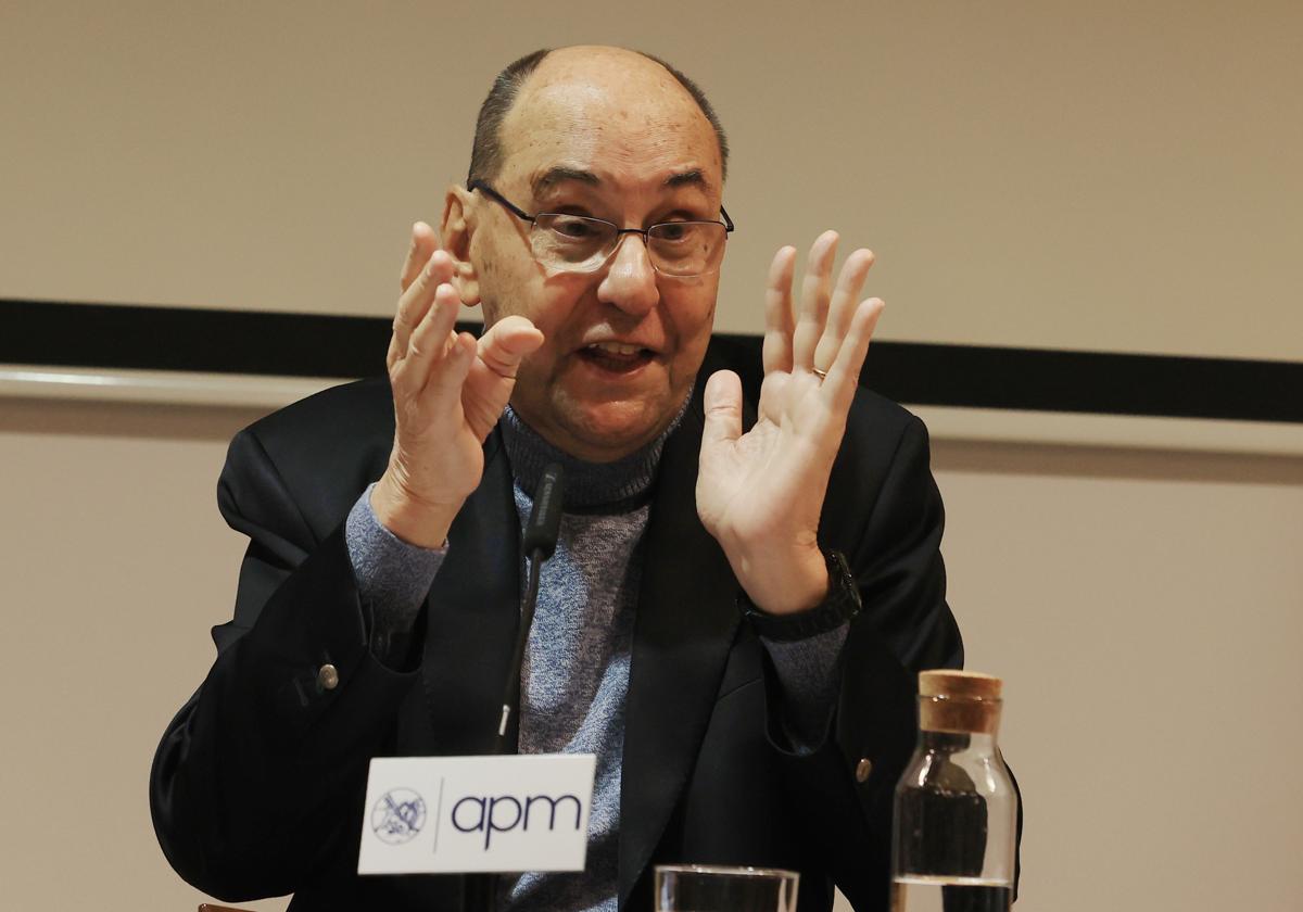 Imagen de archivo de la rueda de prensa de Vidal-Quadras el pasado mes de febrero