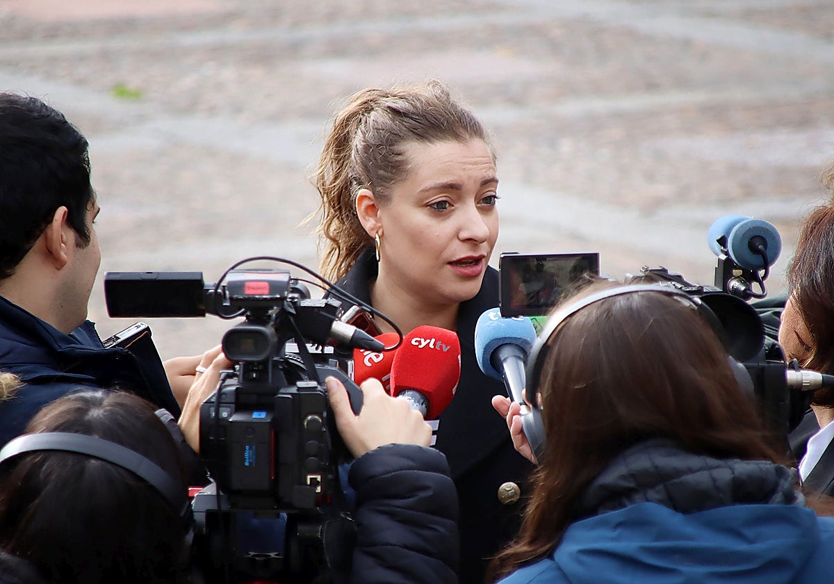 Esther Muñoz, presidenta del PP de León, en una imagen de archivo