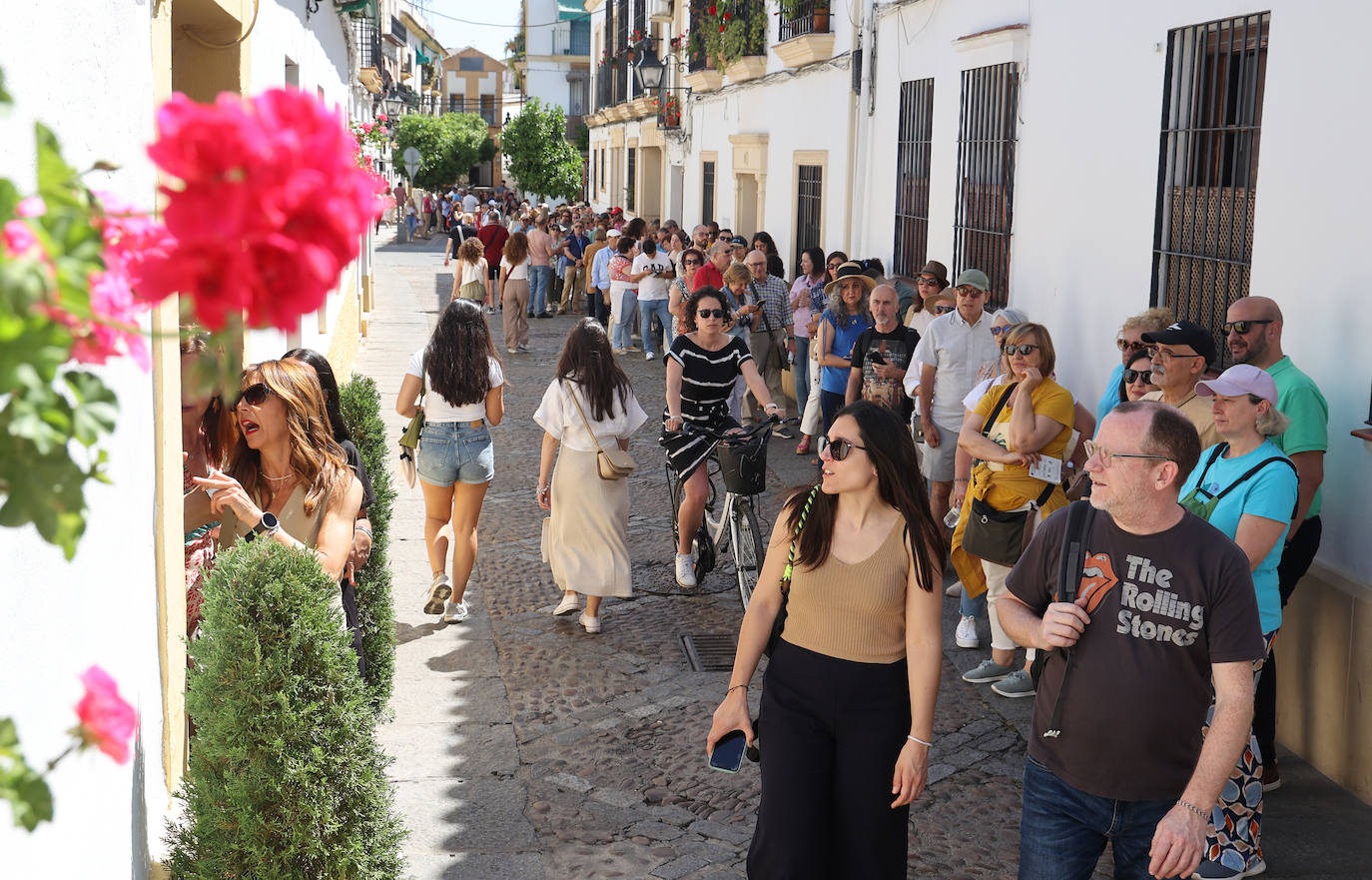 Las imponentes colas del último sábado de los Patios de Córdoba, en imágnes