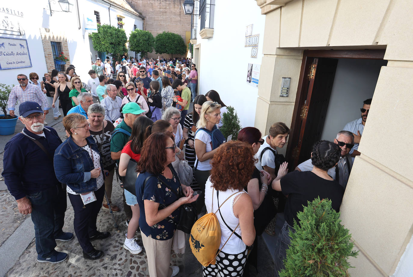 Las imponentes colas del último sábado de los Patios de Córdoba, en imágnes