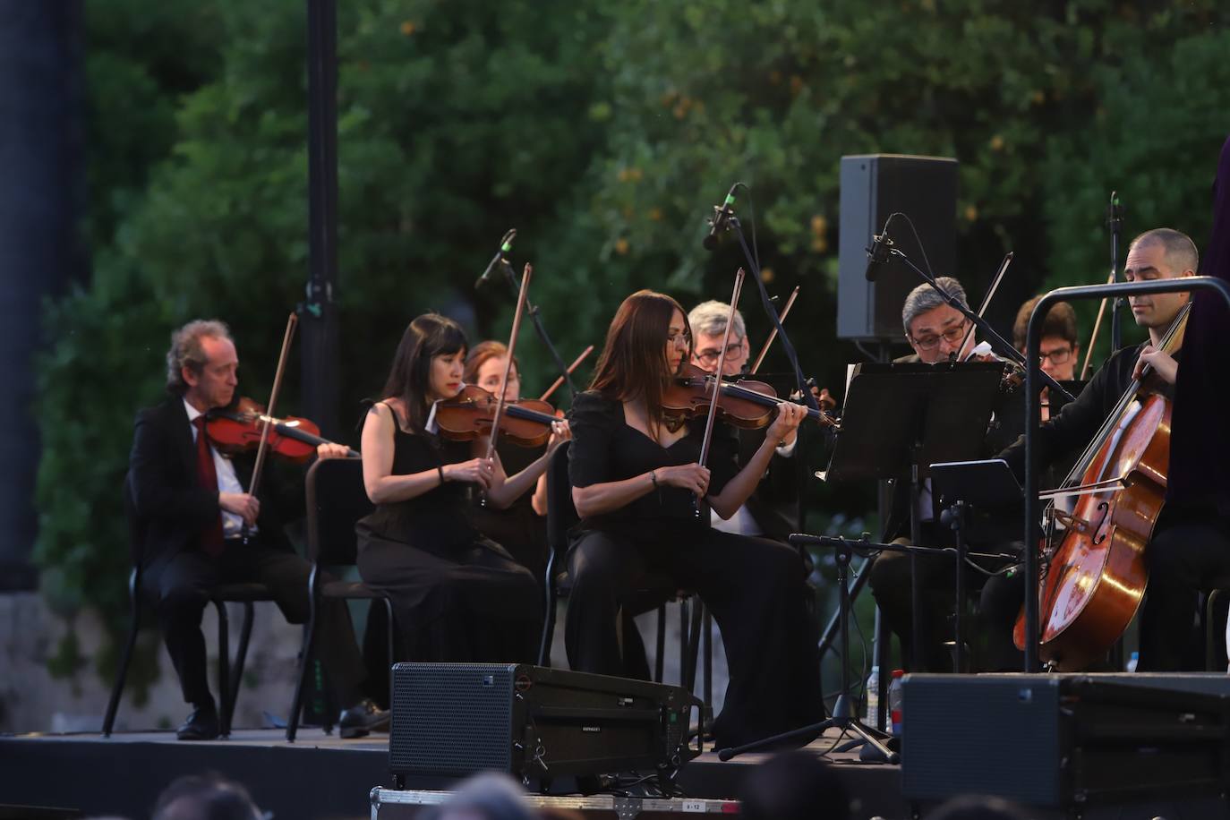 Las imágenes del concierto de la Orquesta de Córdoba en los Jardines del Alcázar