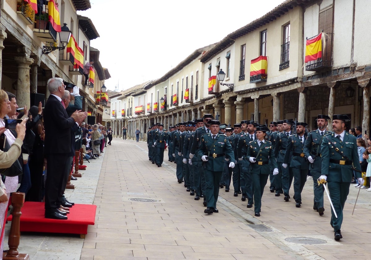 Actos del 180 aniversario de la Guardia Civil celebrados en la localidad palentina de Ampudia