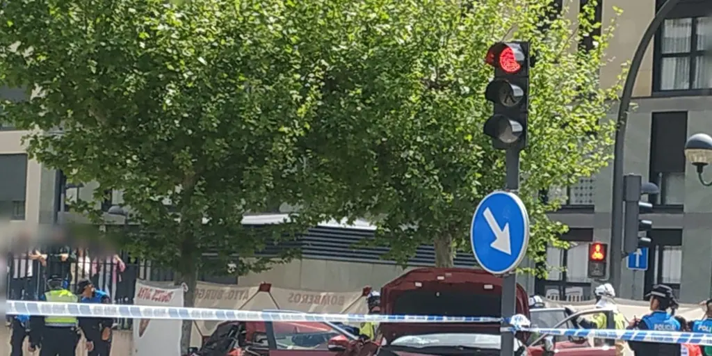 Nueve heridos en una colisión múltiple en Burgos tras desvanecerse un conductor