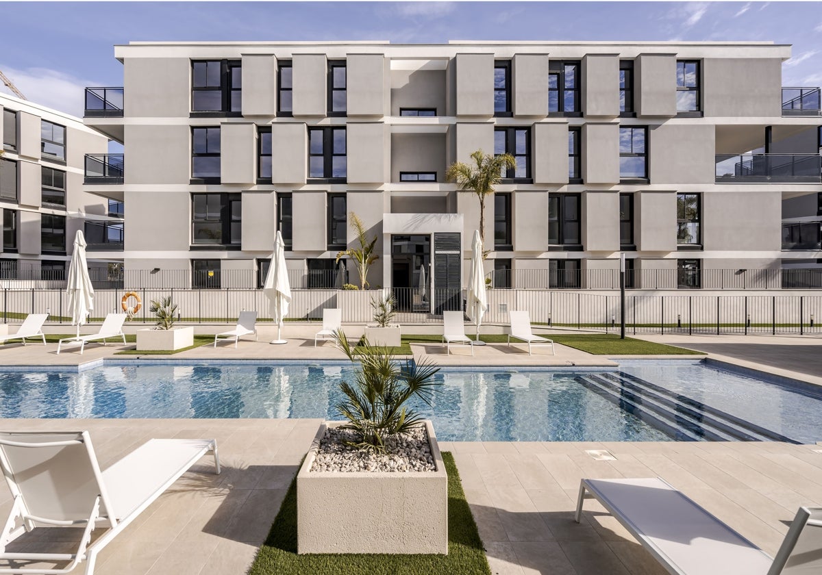 Interior de la promoción Amaire de AEDAS Homes en San Juan de Alicante