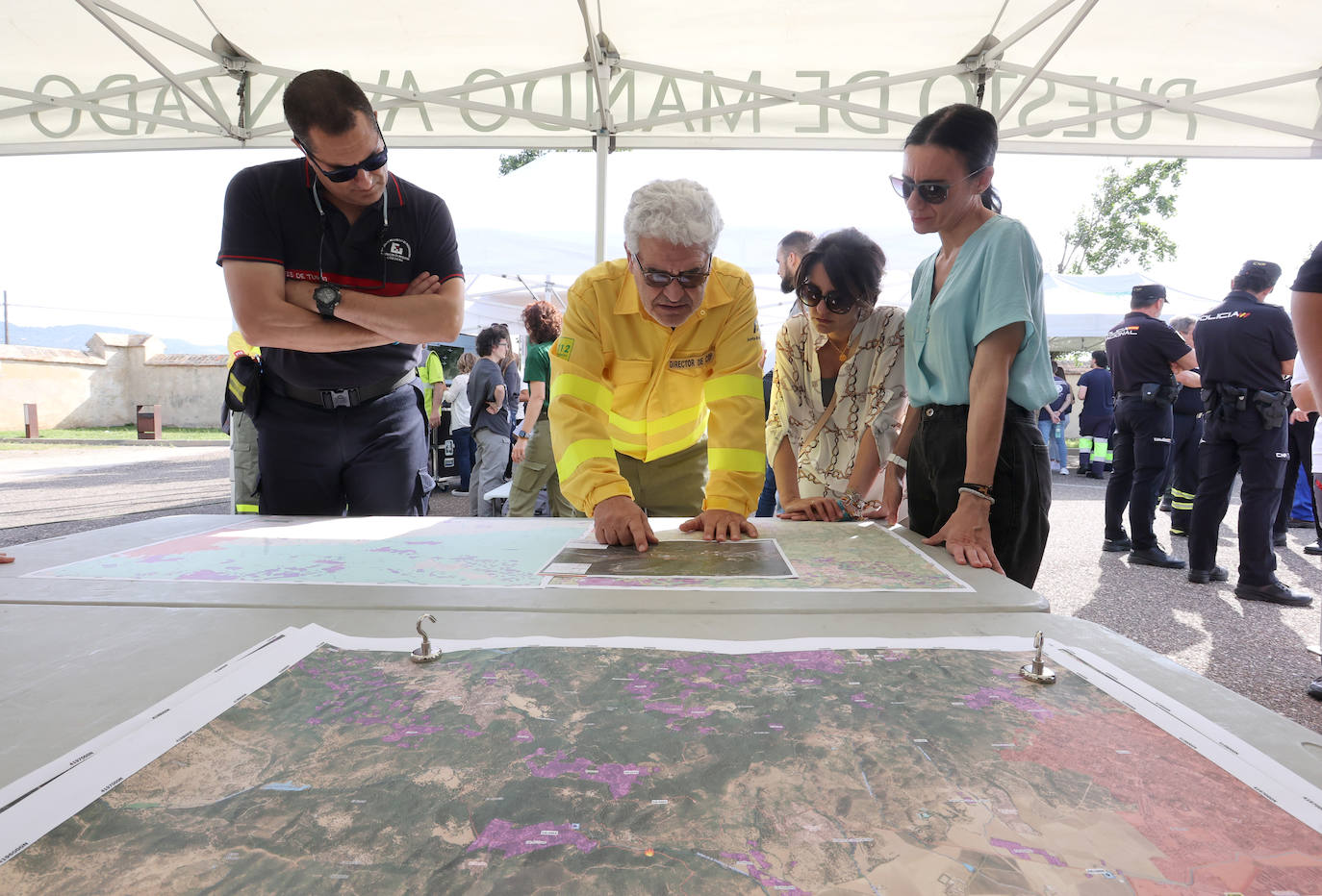 Fotos: así se dirige la lucha contra un incendio forestal en Córdoba