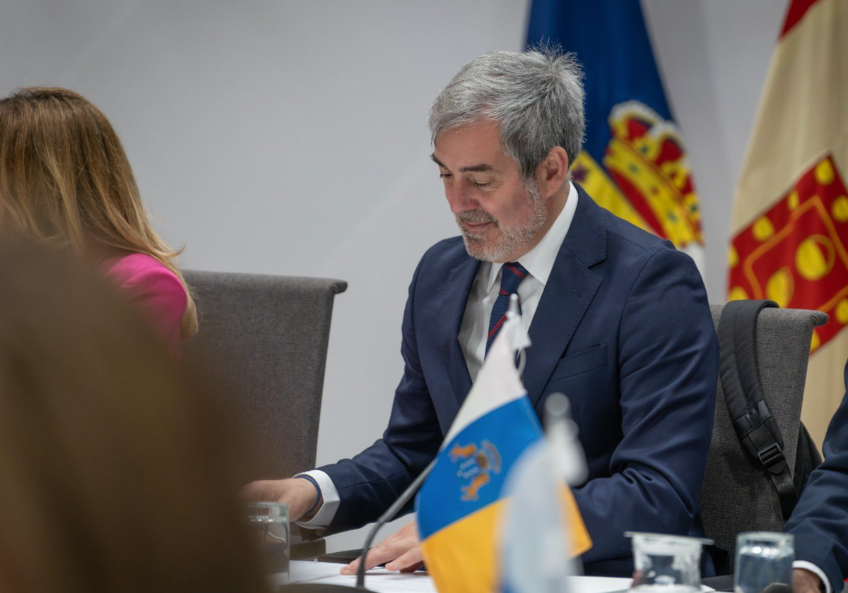 El presidente del Gobierno canario, Fernando Clavijo, en foto de archivo