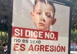 El Ayuntamiento de Almería retira un cartel del Ministerio de Igualdad que insinúa sexo consentido con menores