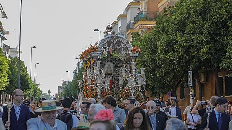 La hermandad del Cerro en su día de salida