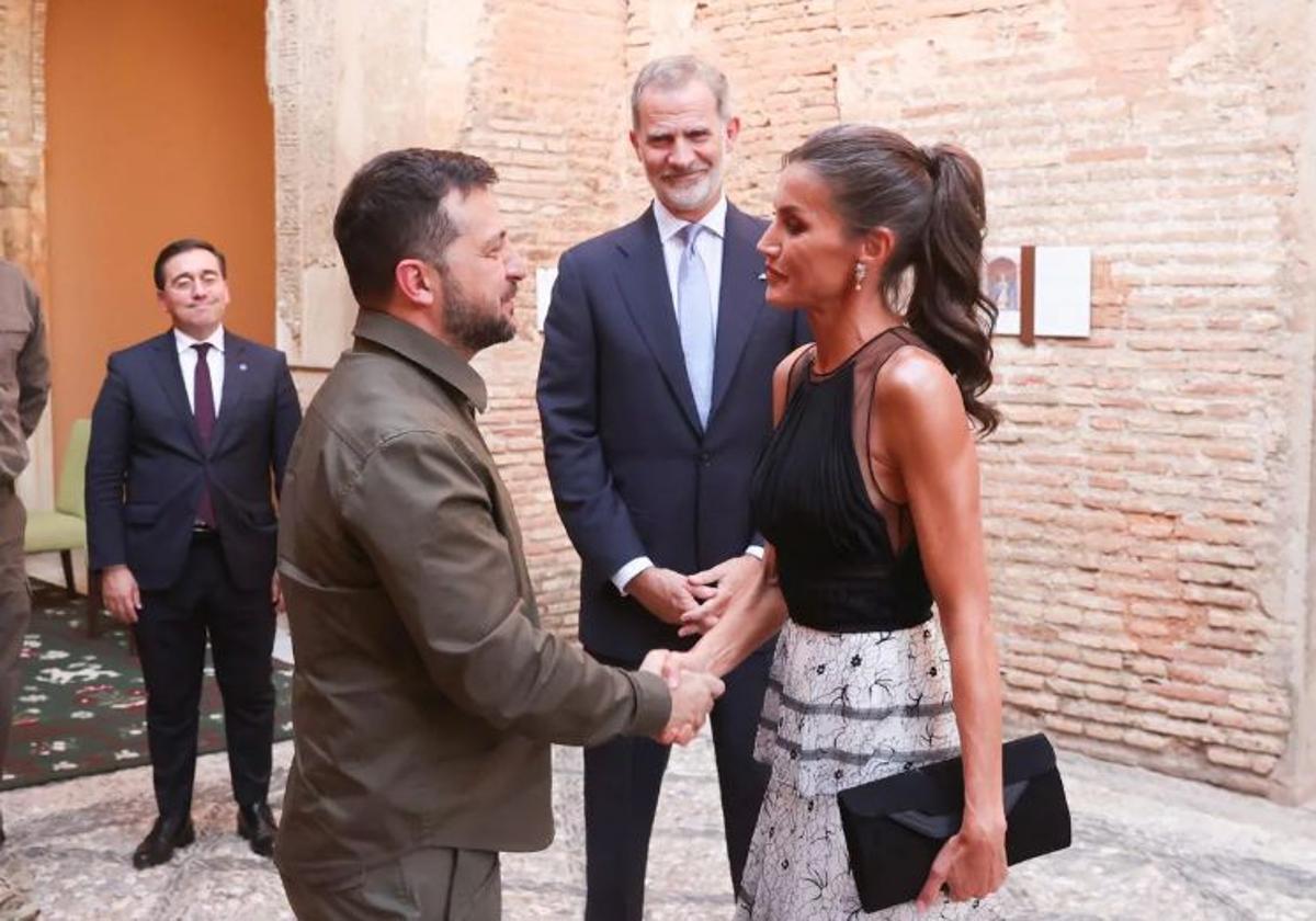 Los Reyes con Zelenski en Granada, el año pasado