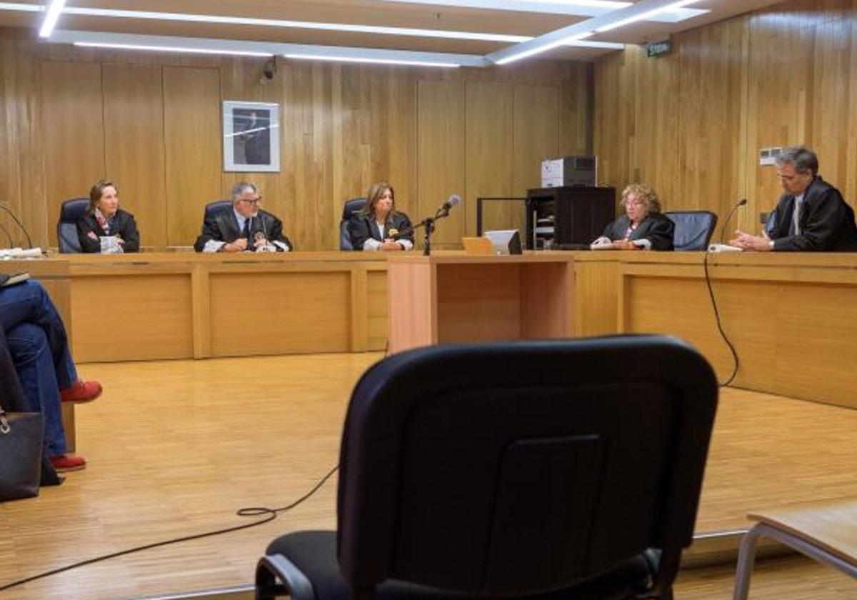 Una sala de vistas de la Audiencia Provincial de Lugo, en una imagen de archivo