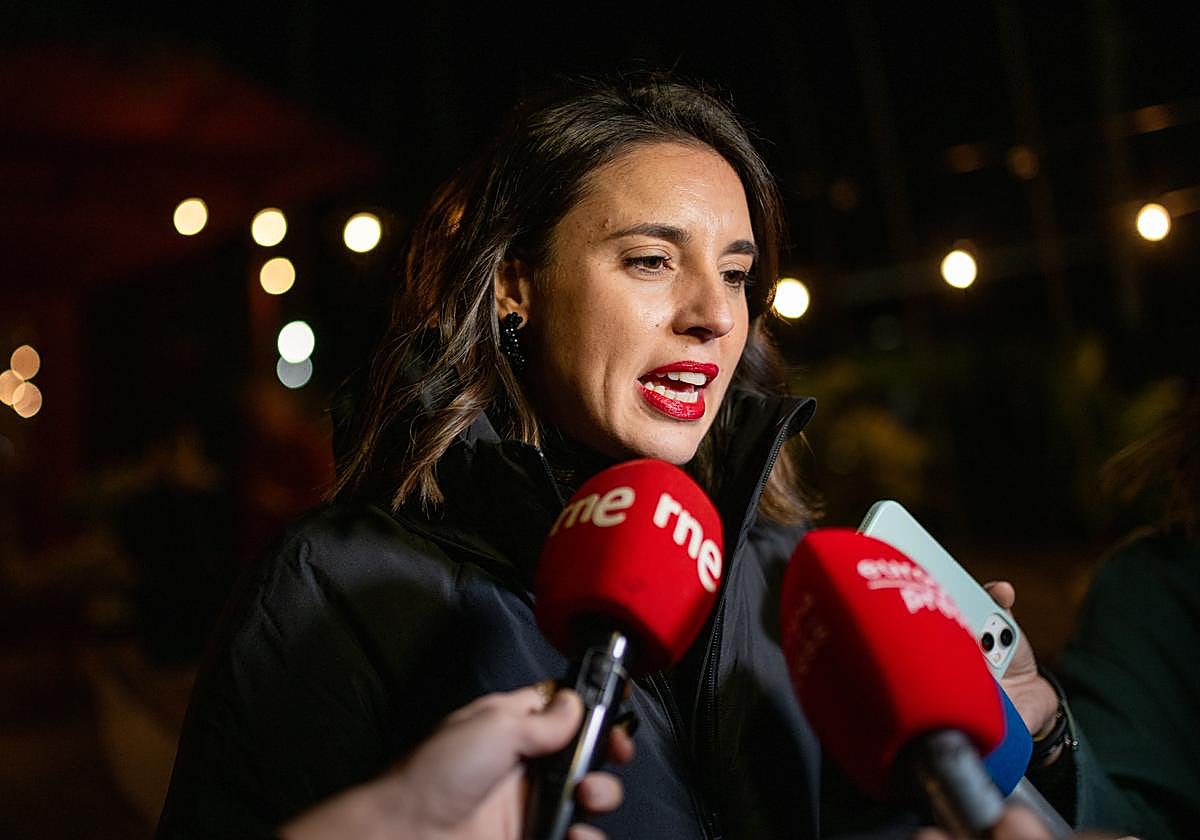 La exministra de Igualdad Irene Montero.