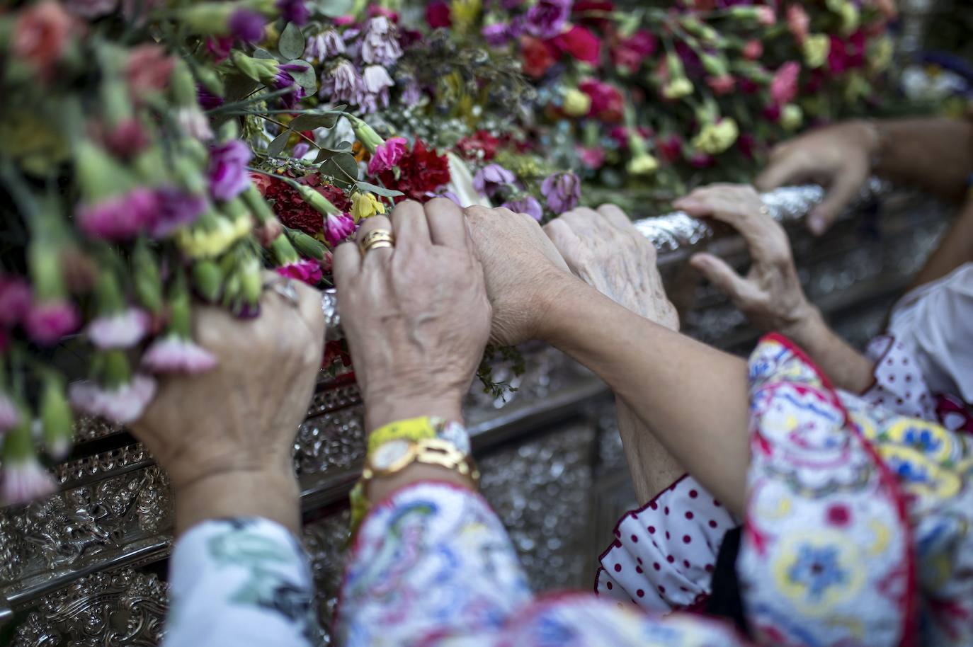 La presentación de las hermandades filiales ante la Blanca Paloma en el Rocío 2024
