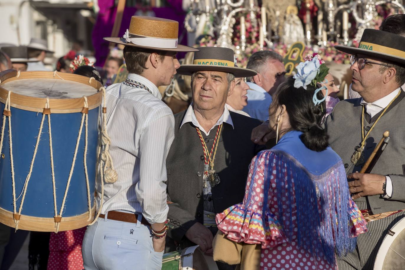 La presentación de las hermandades filiales ante la Blanca Paloma en el Rocío 2024