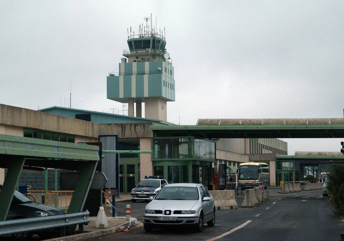 Exteriores del aeropuerto de Lavacolla