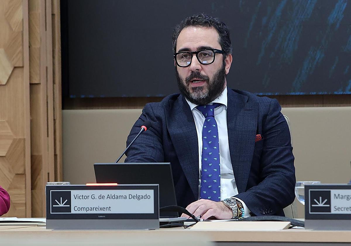 Víctor de Aldama comparece ante la comisión no permanente de investigación en el Parlament balear