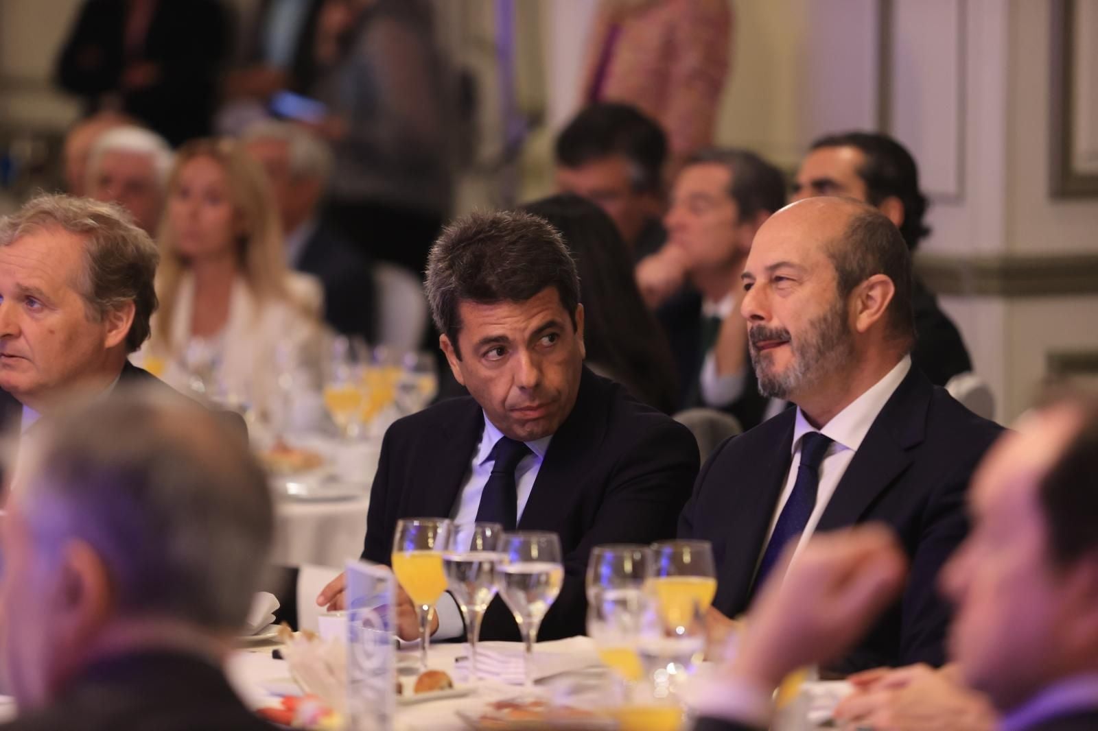 Carlos Mazón, presidente de la Generalitat Valenciana, y Pedro Rollán, presidente del Senado