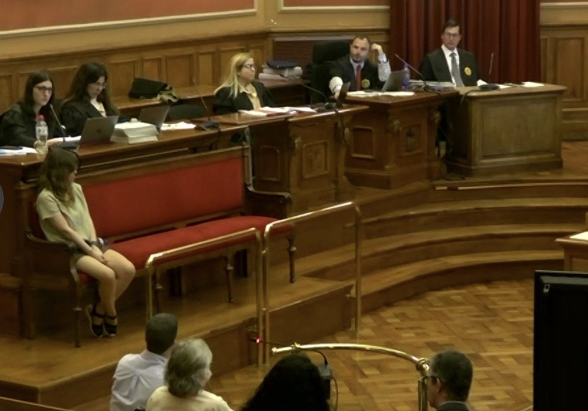 Los forenses y el perito de parte, durante la pericial sobre el estado mental de la acusada
