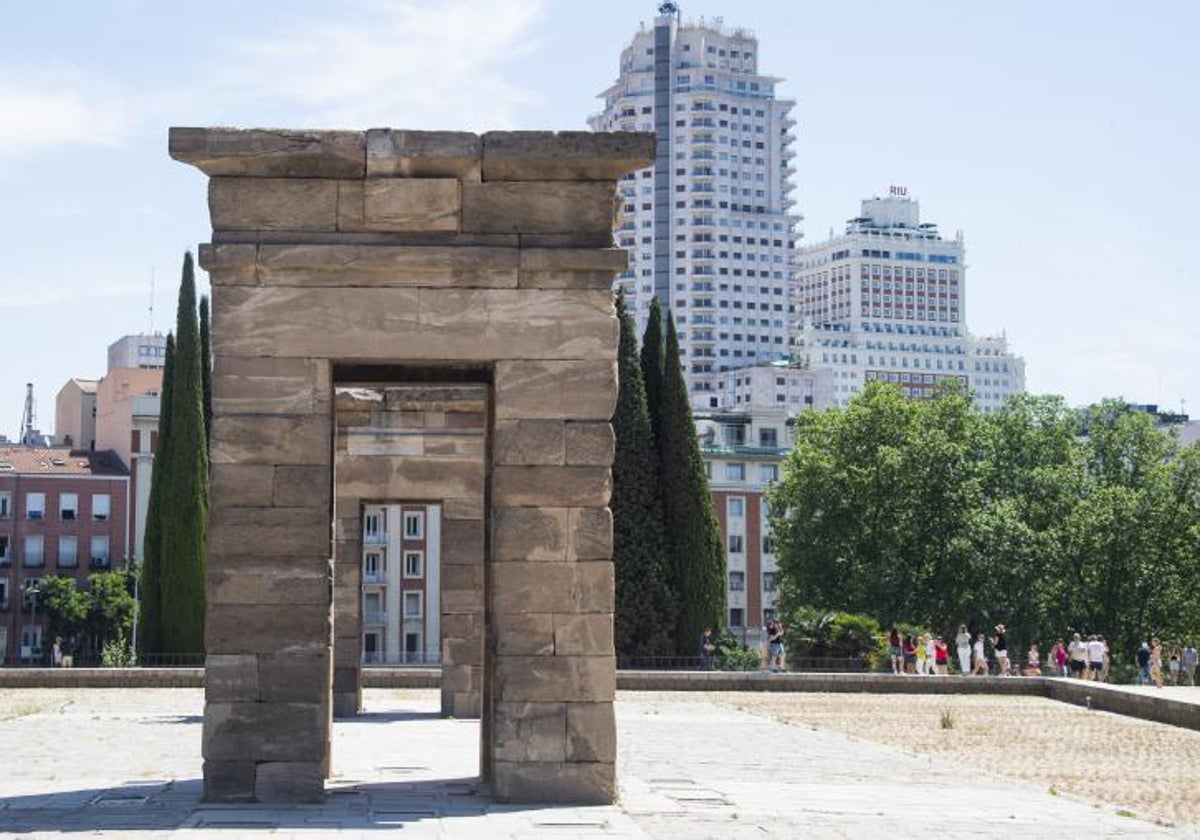 El Templo de Debod, en el centro de la capital