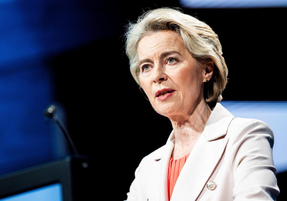 La presidenta de la Comisión Europea, Ursula von der Leyen