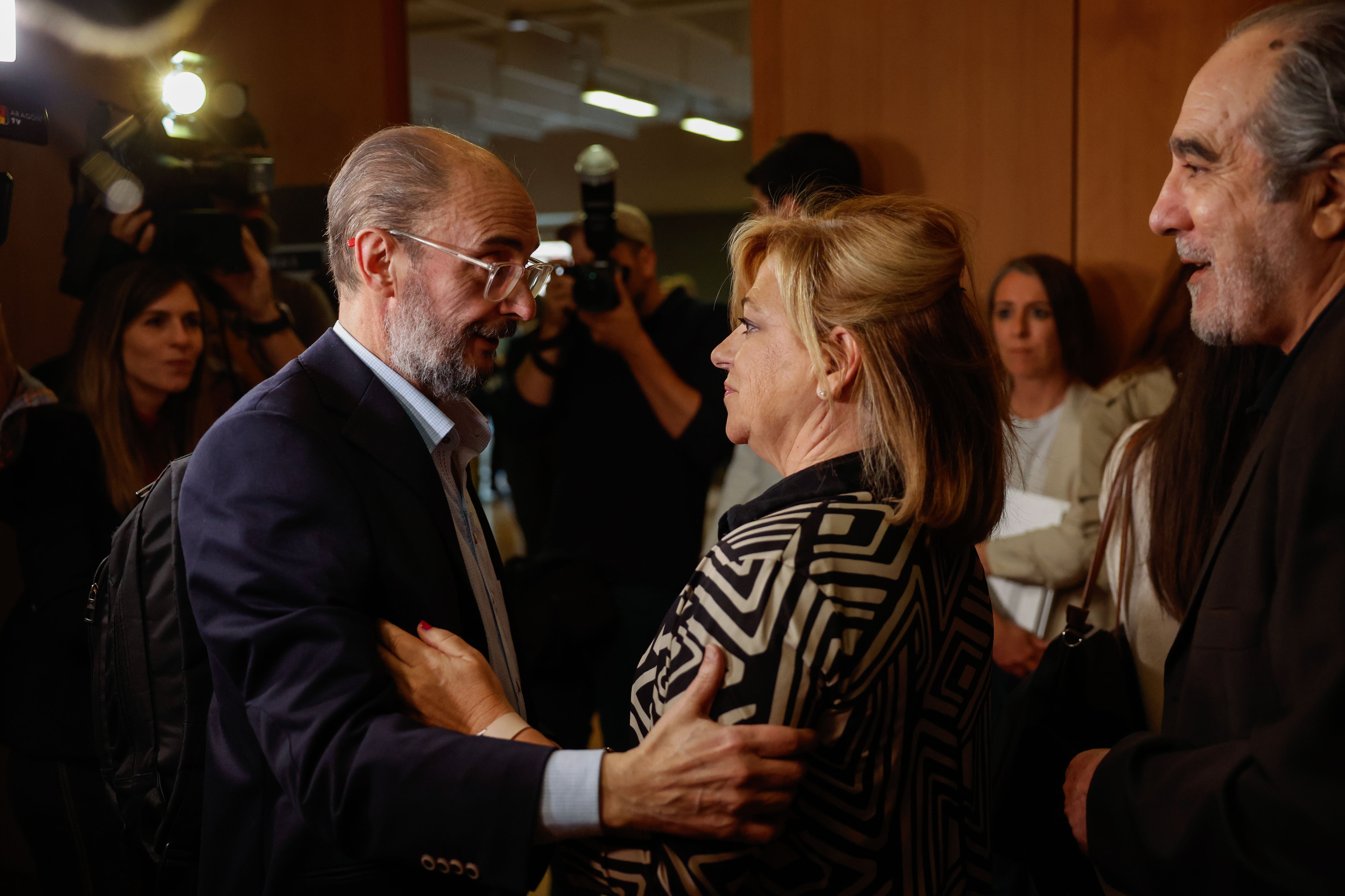 Javier Lambán y Elena Valenciano