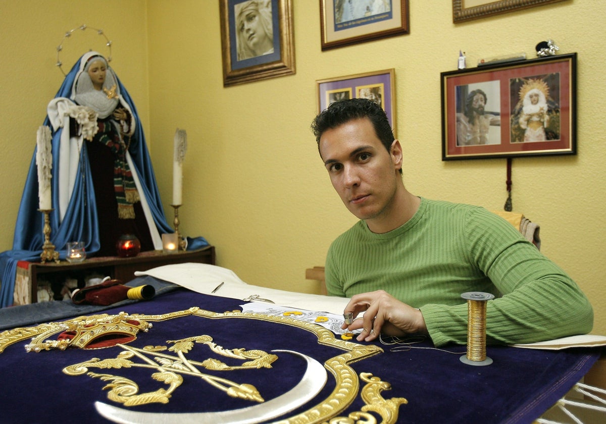 El bordador Francisco Mira, en imagen de archivo