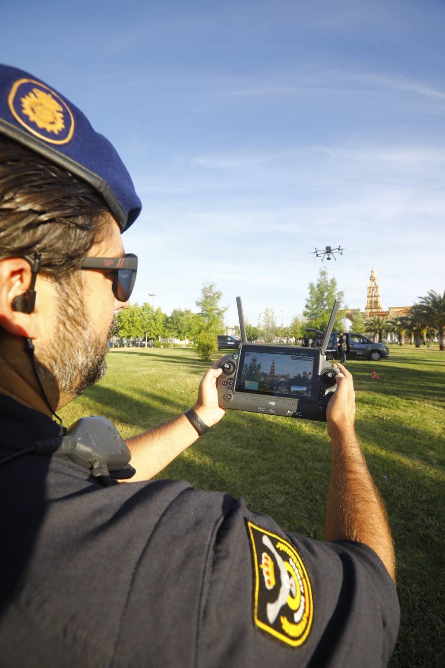 Fotos: La brillante exhibición de drones de la Policía Nacional en la Feria de Córdoba