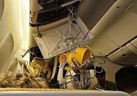 Un español, entre los heridos por las fuertes turbulencias del vuelo Londres-Singapur