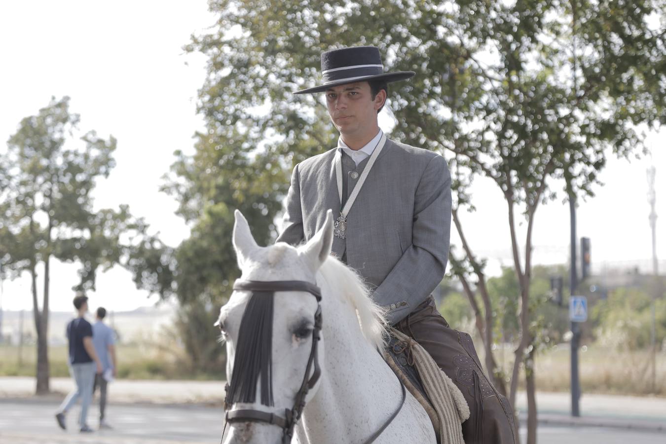 La primera parada de la hermandad de la Macarena cuando entra en Sevilla es en la Basílica del Cachorro