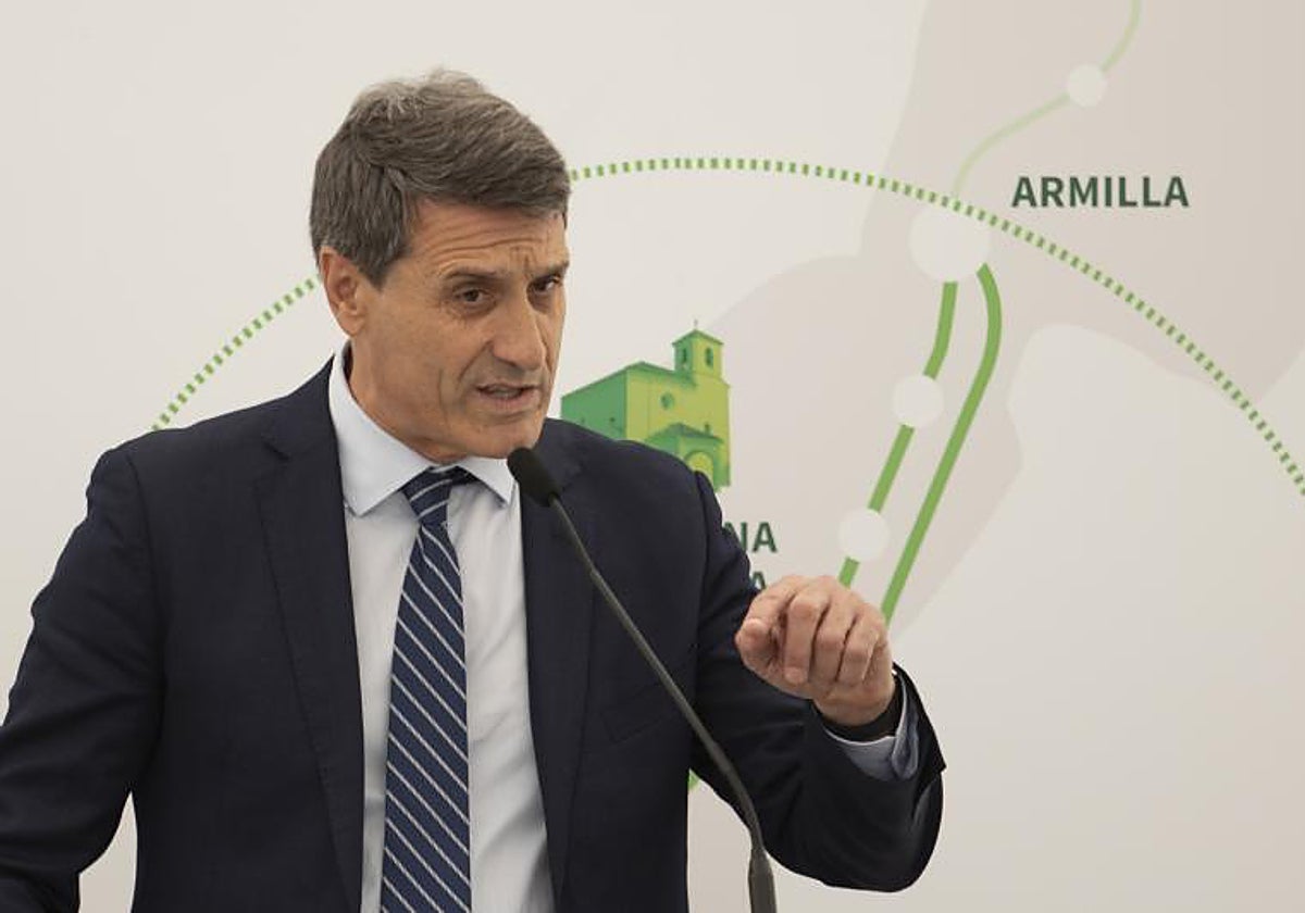 El delegado del Gobierno en Andalucía, Pedro Fernández, en un acto