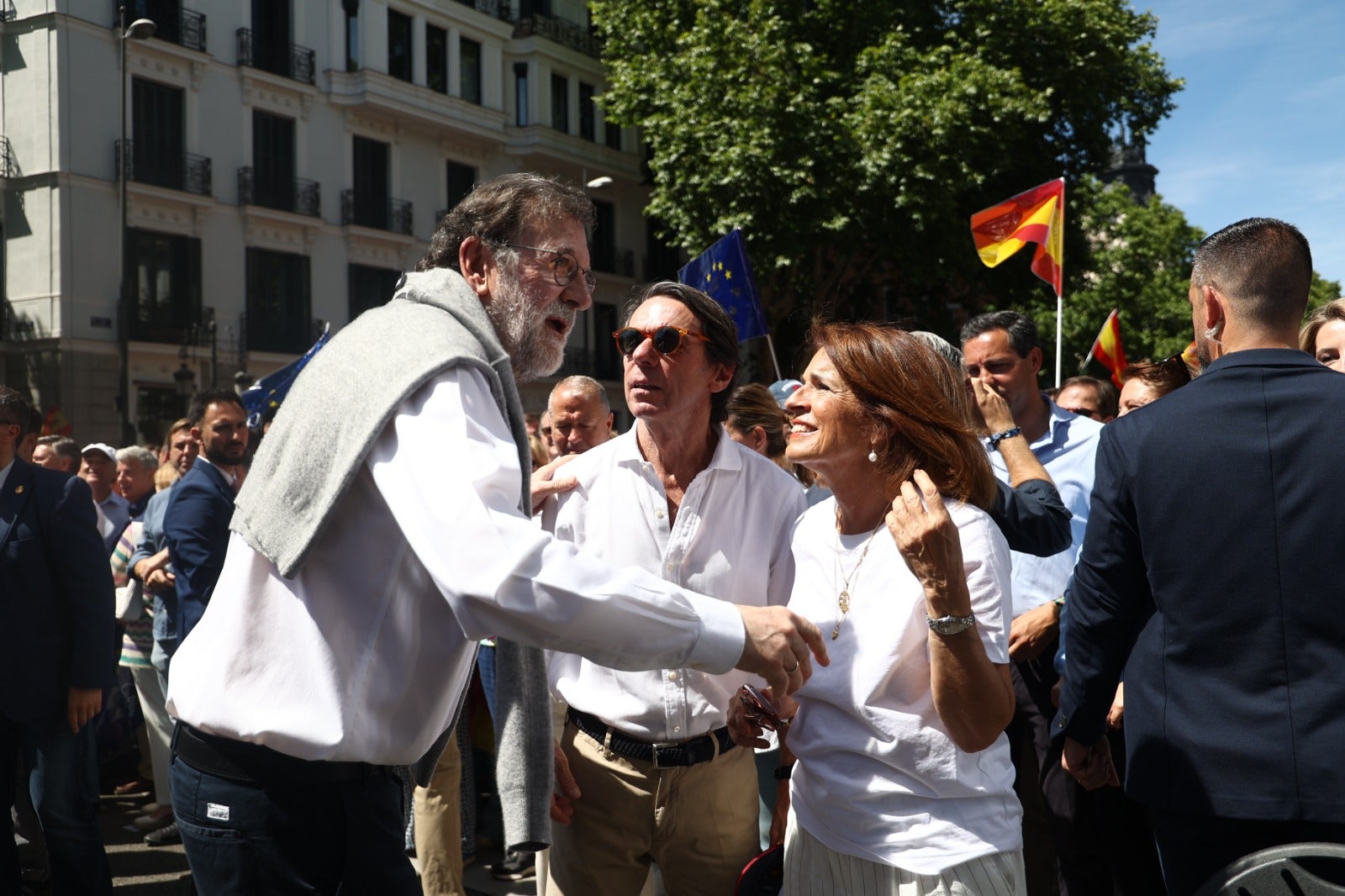 La manifestación del PP contra la ley de amnistía, en imágenes