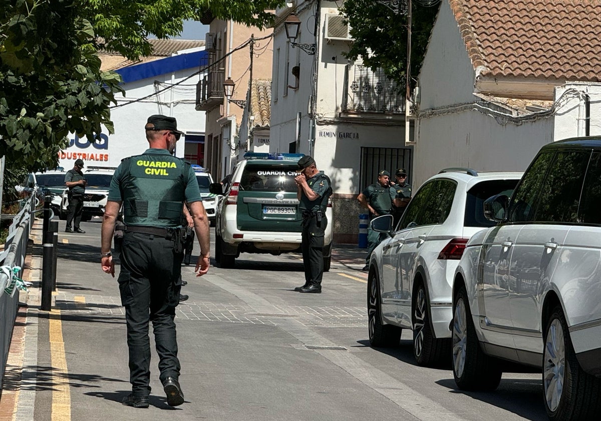 La Guardia Civil en la lugar de los hechos