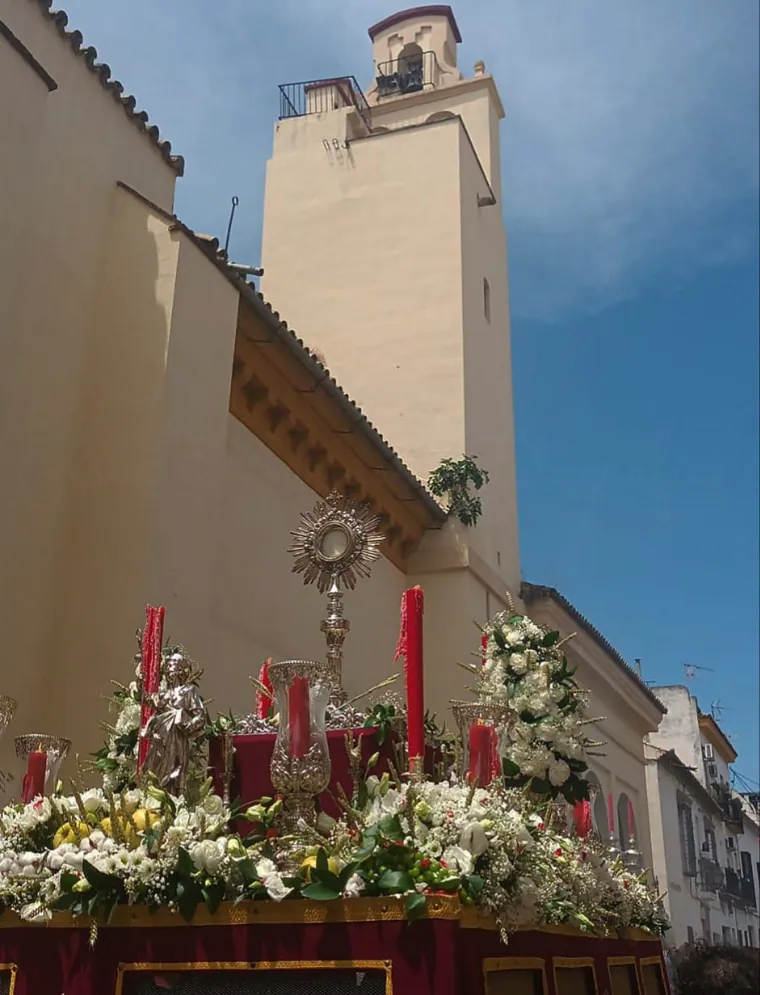 Procesión del Corpus de la parroquia de Santiago, el año pasado