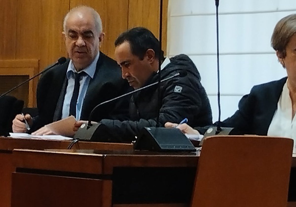 El condenado durante el juicio celebrado en la Audiencia de Valladolid