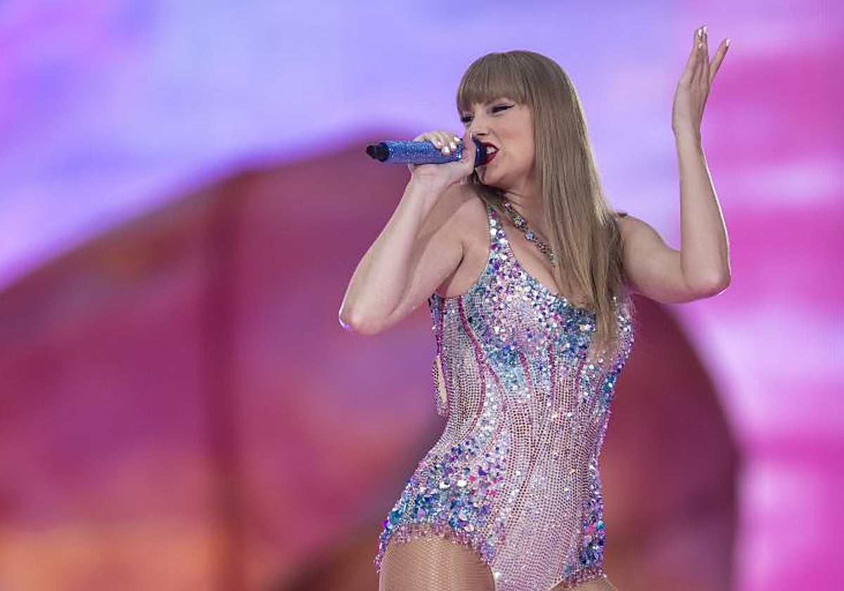 Taylor Swift durante la primera fecha en el Santiago Bernabéu