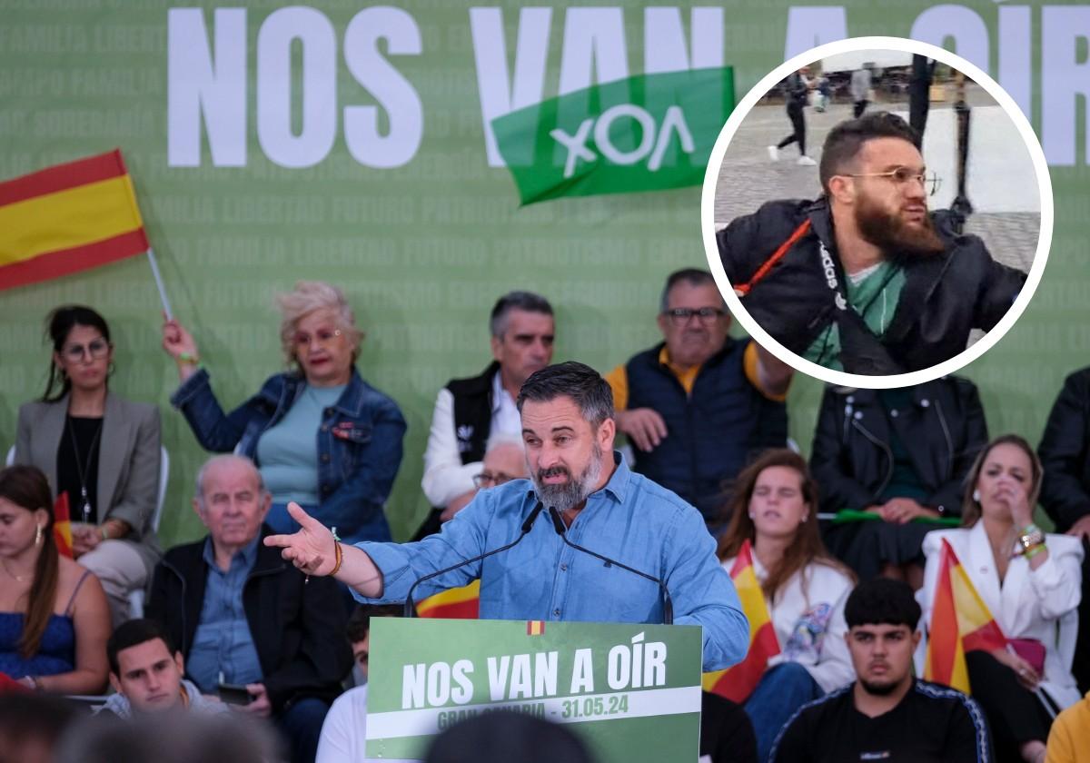 El líder de Vox, Santiago Abascal, y el atacante de Mannheim