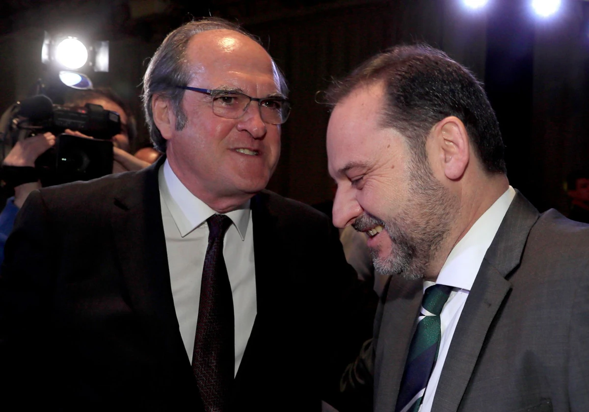 Ángel Gabilondo y José Luis Ábalos, en una imagen de 2020